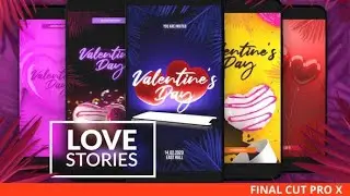 Apple Motion Template: Love Instagram Stories for Final Cut Pro X