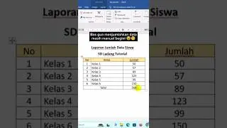 Word Trik Menjumlahkan Data Otomatis di Word #word #shorts