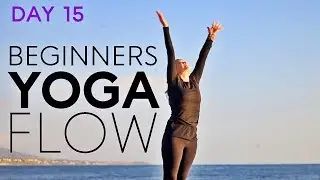Beginners Yoga Flow (20 min Core Workout) Day 15 | Fightmaster Yoga Videos