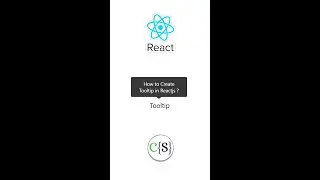 How to create tooltip in Reactjs in 60 seconds 