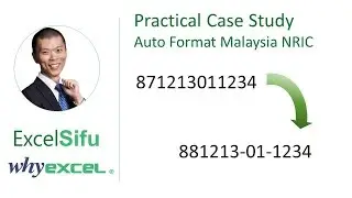 Easily Format Malaysia IC Number in Microsoft Excel
