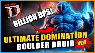 Diablo 4 - New Best BOULDER Druid Build - S5 BILLIONS OF DPS! EASY T8 Infernal Hordes! Pit101+