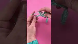 Crochet Moss Stitch 🩷🩵💙 #fiberflux