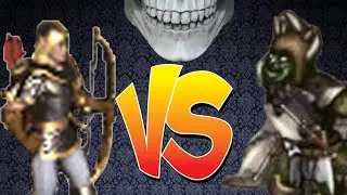 Heroes of Might and Magic III. Grand elf VS Orc chieftain