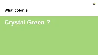 Crystal Green color 