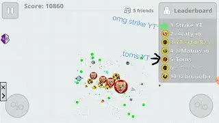 Agar.io gameplay with youtubers zoom 2.7.3 100% working and macro 100% working