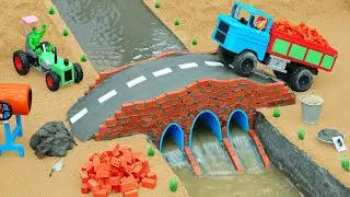 DIY 3-chamber mini dam bridge science project – Lightning burns down wooden bridge