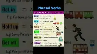 phrasal Verbs for travel