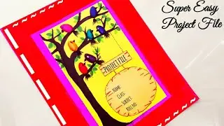 Project File Decoration || How to Decorate Project files with Cover page and Border|Cover page decor