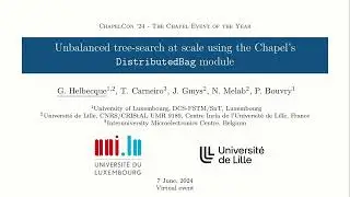 ChapelCon '24: Unbalanced Tree-Search at Scale Using the Chapel's DistributedBag Module