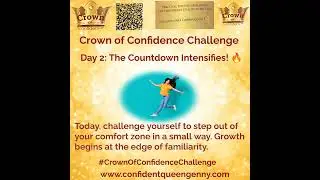 Day 2: The Countdown Intensifies #CrownofConfidenceChallenge  #confidence  #challengeaccepted