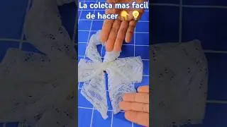 La coleta mas facil de hacer #coser #sewing #costura #sew #ideas #trucos