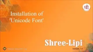 Installation of Unicode Fonts