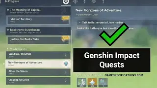 Genshin Impact World Quest~Welcome To The Adventure Guide Quest