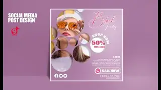 How to make social media post design in Photoshop
