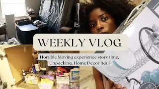 VLOG | HORRIBLE MOVING STORYTIME, UNPACK, ORGANZING AND HOME DECOR HAUL | RUTH NANDA