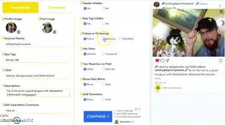 Creating a Fake Instagram or Snapchat Post using zeoob.