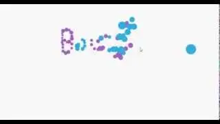 JavaScript animated interactive bounce text