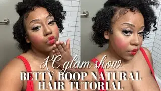 BETTY BOOP INSPIRED NATURAL HAIR TUTORIAL| Bantu twist out hair tutorial