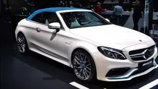Mercedes AMG C63 S Cabriolet Ocean Blue Edition Geneva 2017