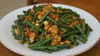 Kacang panjang cukup di oseng! resep murah simpel