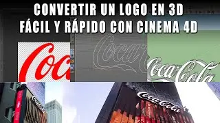CONVERTIR EN 3D CUALQUIER LOGO CON CINEMA 4D Y ABRIR EN CUALQUIER  PROGRAMA