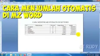 cara menjumlah otomatis di mz word
