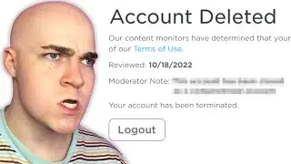 My ROBLOX account got DELETED.. 😭