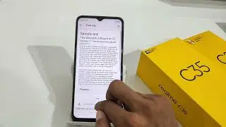 how to change font size in realme c35 | font size  setting | Realme c33 me font size kaise badle