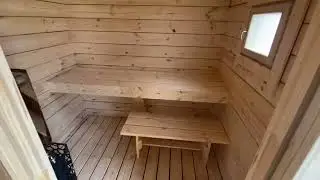 Мобильная баня размер 3х2.2м из сухого бруса.