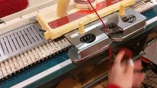Brother KH-230 Knitting Machine in Action!