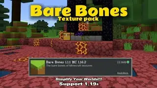 ShowCase Bare Bones Texture Pack Mcpe 1.19+ | JungleBoyzz