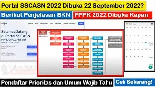 Portal SSCASN PPPK 2022 Dibuka 22 September? Berikut Penjelasan BKN Jadwal PPPK 2022 dibuka kapan