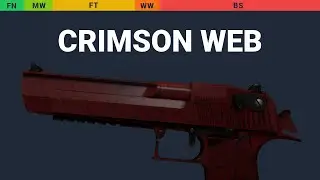 Desert Eagle Crimson Web - Skin Float And Wear Preview