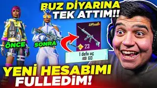 24 SAATTE KASTIĞIM HESABIMI FULLEDİM 😱 (60 UC'YE BUZ DİYARI ÇIKARTTIM] | PUBG Mobile
