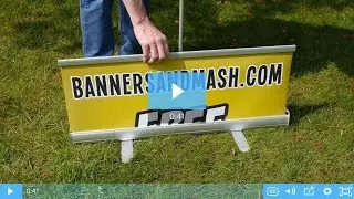 'Dirt Cheap' Pull Up Banner from Banners and Mash