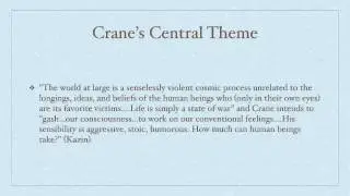 Naturalism & Stephen Crane
