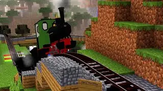 Immersive Railroading - MC Gauge Train on Steep Hills (Minecraft 1.12.2 IR)