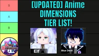 [OUTDATED] The ULTIMATE Anime Dimensions TIER LIST!