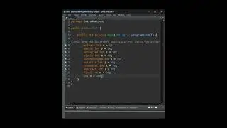 Modifiers applicable for local variables in java 