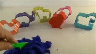Кинетический песок  цветной  Играем
