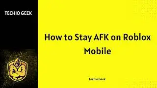 How to Stay AFK on Roblox Mobile!