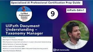 Specialized AI Professional Certification Prep| EP9 | Taxonomy and Taxonomy Manager |@LahiruFernando
