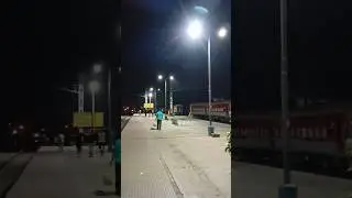 Historical Plassey Railway Station At Night