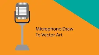 ADOBE ILLUSTRATOR DRAW TO  MICROPHONE   VECTOR ART