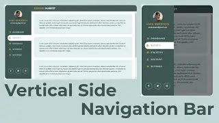 Vertical Side Navigation Bar using HTML CSS and Javascript  || SideBar Menu
