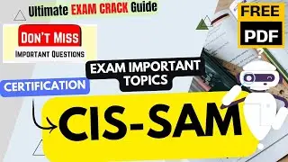 ServiceNow : CIS-SAM |  Exam tips | Important Topics | Updated Course 2026 | Free PDF
