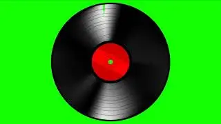 FREE HD Green Screen - SPINNING RECORD