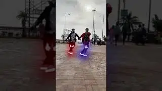 Trending Neon lights💡 dance on Goa beach🏖 @Kunalmore #shorts
