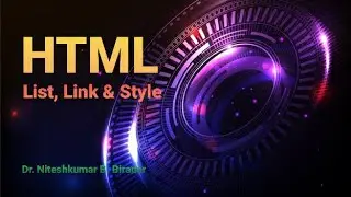 How to Create List in HTML | Create Ordered List | HTML List, Link & Style